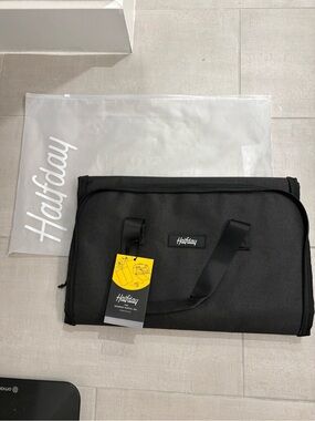 Halfday Garment Duffel Bag NWT Black Travel/ Carry On Friendly